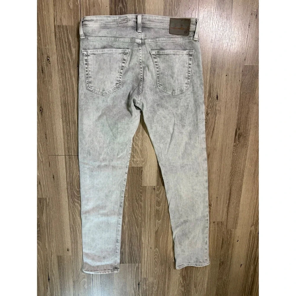 AG Adriano Goldschmied Jeans Tellis Modern Slim Leg Gray Acid Wash 33x34 (32x32)